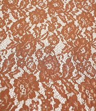 Кружевное полотно сутаж коричневое